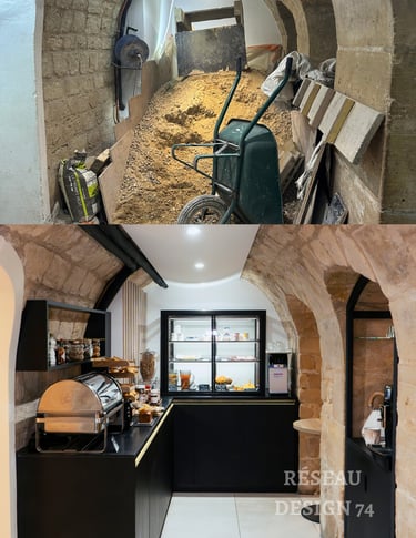 R2novation salle de déjeuner hôtel 