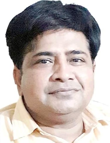 prashant srivastava with a beard and a tie on his neck