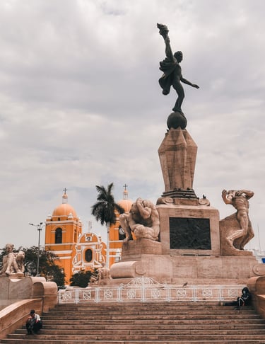 Center of Trujillo in Peru
