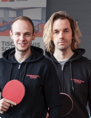 Dennis Michel & Patrick Zapke (Inhaber Tischtennis Schule Cologne