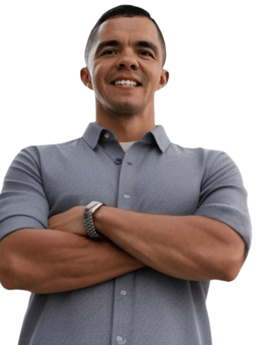 Cody Sechelski standing confidently with arms crossed, faith-based mentor and entrepreneur leader from Navasota Texas