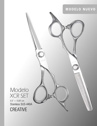 Set de dos tijeras XCR Creative de 5.5"