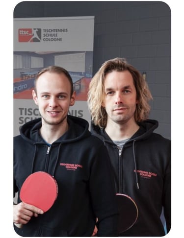 Dennis Michel & Patrick Zapke (Inhaber Tischtennis Schule Cologne