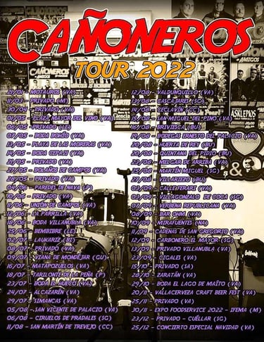 Grupo de versiones con repertorio de grandes éxitos cañoneros