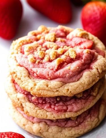 Strawberry crunch cookie recipe
