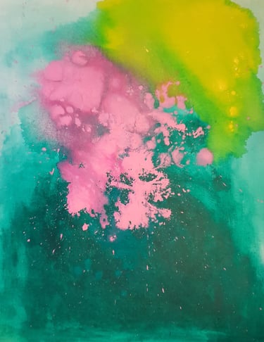 Tableau abstrait contemporain – Couleurs et textures – Jacqueline Poitevin – Collectionneurs d’art