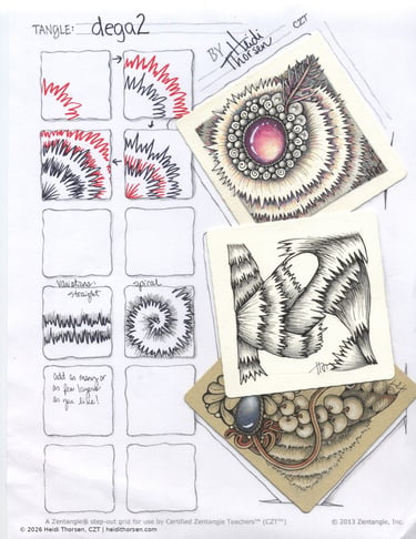dega2 tangle step-out by Heidi Thorsen, CZT