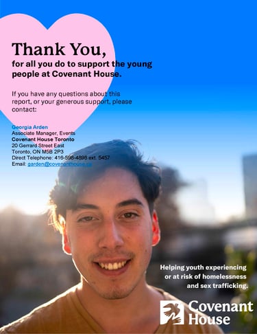 Covenant House Toronto Impact Statement for EvangelineWalks