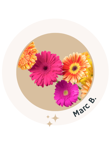 a picture of a flower with the words macs on it