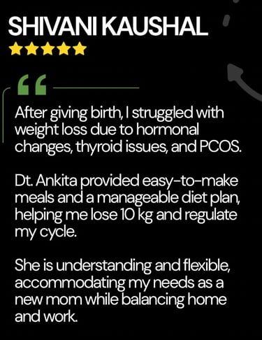 Client Review - PCOS & PCOD Diet Consultation | Best Dietician in Delhi NCR – Ankita Sehgal