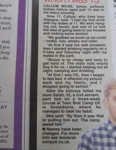 teencampsuk save teenages life