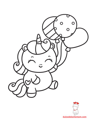 Unicorn Coloring page
