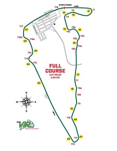 VIR full course map