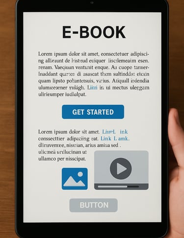 E-book-aberto-em-tablet-com-elementos-interativos