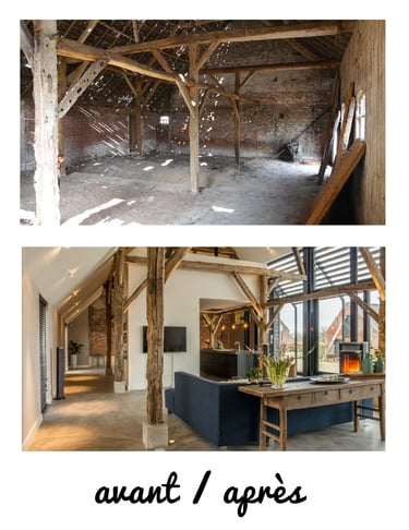 grange transformée en habitation