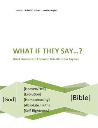 answers for questions while sharing your faith