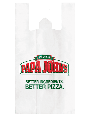Papa johns bolsa de camiseta