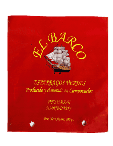 Bolsa alimentación espárragos