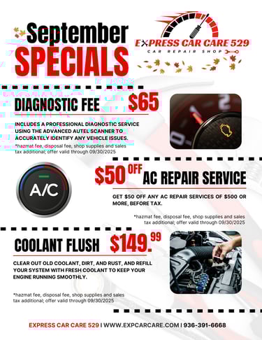 a flyer for a special offer for a special offer
