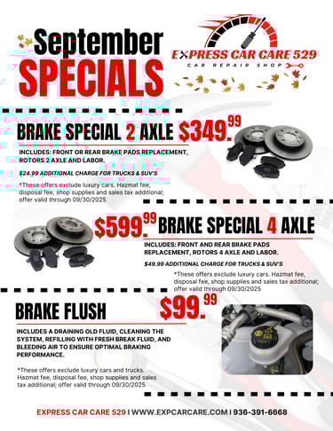 a flyer for a special offer for a special offer