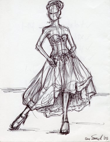 Prom Sway: pen on paper, 2005