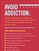 Avoid addiction brochure