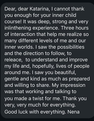 inner child workshop feedback