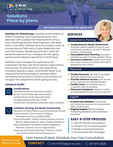 KMM Consulting One Pager