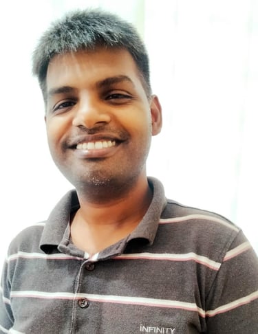 a man with a smile on his face