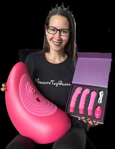 Pleasurelit Patricia with the Rider Desire for her review