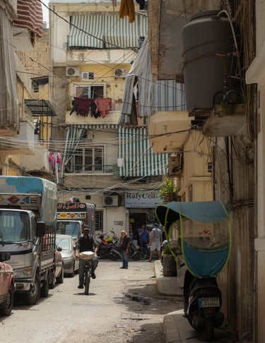 city street in Beirut Dora Lebanon by Lebanese Photographer Emma Jowdy