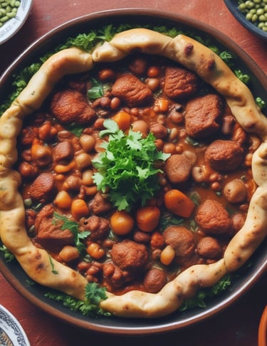 Close-up of a beautifully plated mandi Yemeni dish with fragrant rice and tender meat.