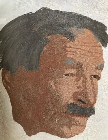 peinture numérique imprimée sur sable - numéric painting print on the sand