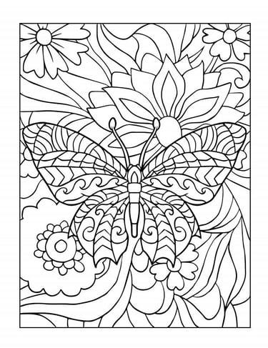 Colour by Number book page