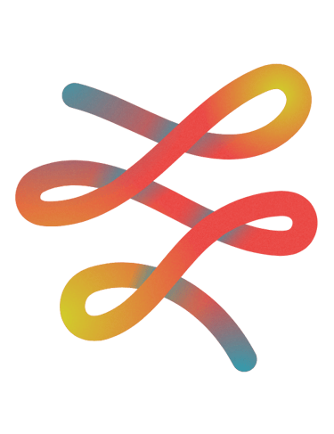 a colorful abstract design of a stylized design