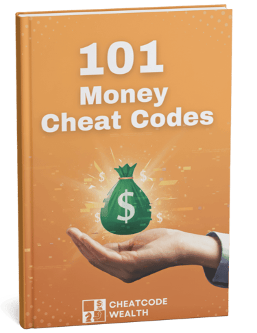 a book cover of 101 money cheat codes