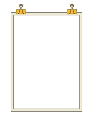 a blank paper clipboard with a clipping board