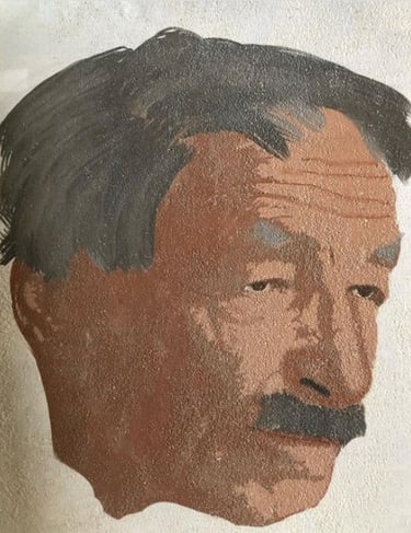 peinture numérique imprimée sur sable - numéric painting print on the sand