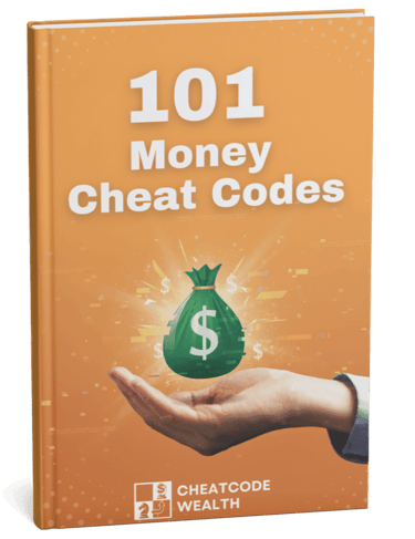 a book cover of 101 money cheat codes