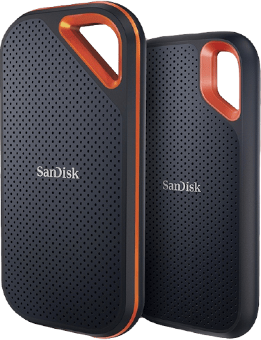 Extreme PRO Portable SSD V2 from SanDisk. Designed for durable performance, this 4TB SSD boasts read