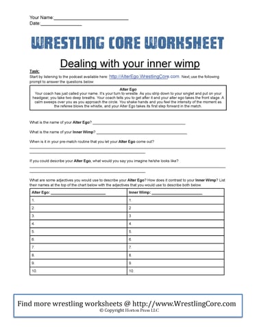 inner wimp worksheet