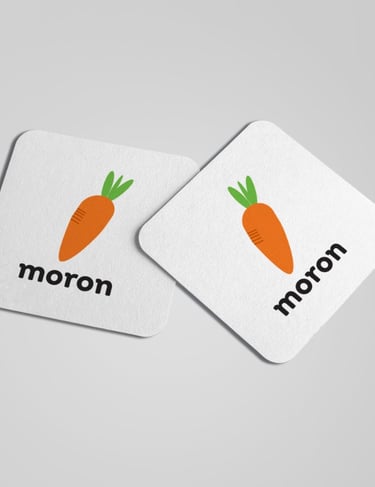 Our “Moron” or “Carrot” coasters