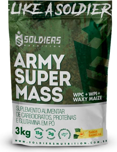 Refil de Hipercalórico Army Super Mass Soldiers: economia inteligente e laudo
