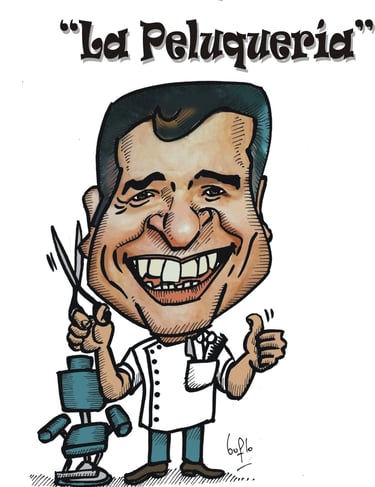 Imagen de Fondo: Tapa del Libro "Historias en La Peluquería" del Escritor Ramón H. Romero