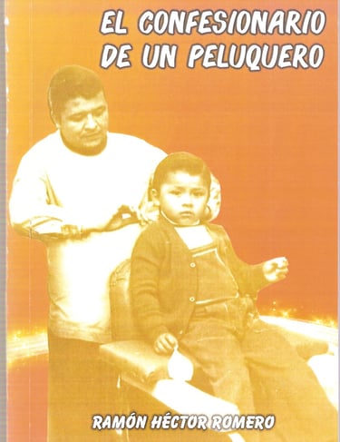 Imagen de Fondo: Tapa del Libro "El Confesionario de un Peluquero" del Escritor Ramón H. Romero