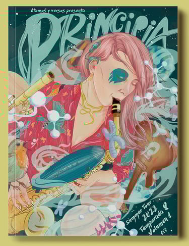 Cover of the Principia magazine, issue devoted to short stories about science and music