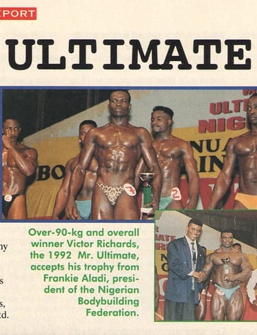 The 1992 Nigerian championships were won by Victor Richards