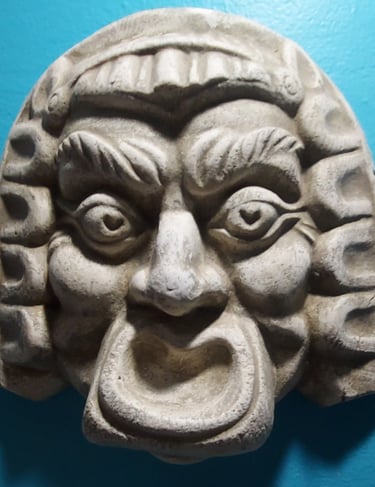 Theatrical Comedy mask.