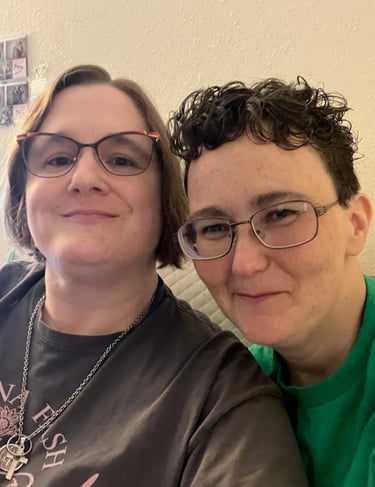 Andie and Aspen Community Cuddles. Photo by either Andie or Aspen