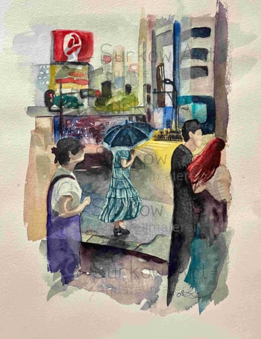aquarell-tokyo-schirm-vollansicht-surkow-art-paul-surkow